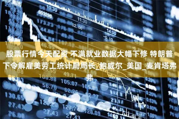 股票行情今天配资 不满就业数据大幅下修 特朗普下令解雇美劳工统计局局长_鲍威尔_美国_麦肯塔弗